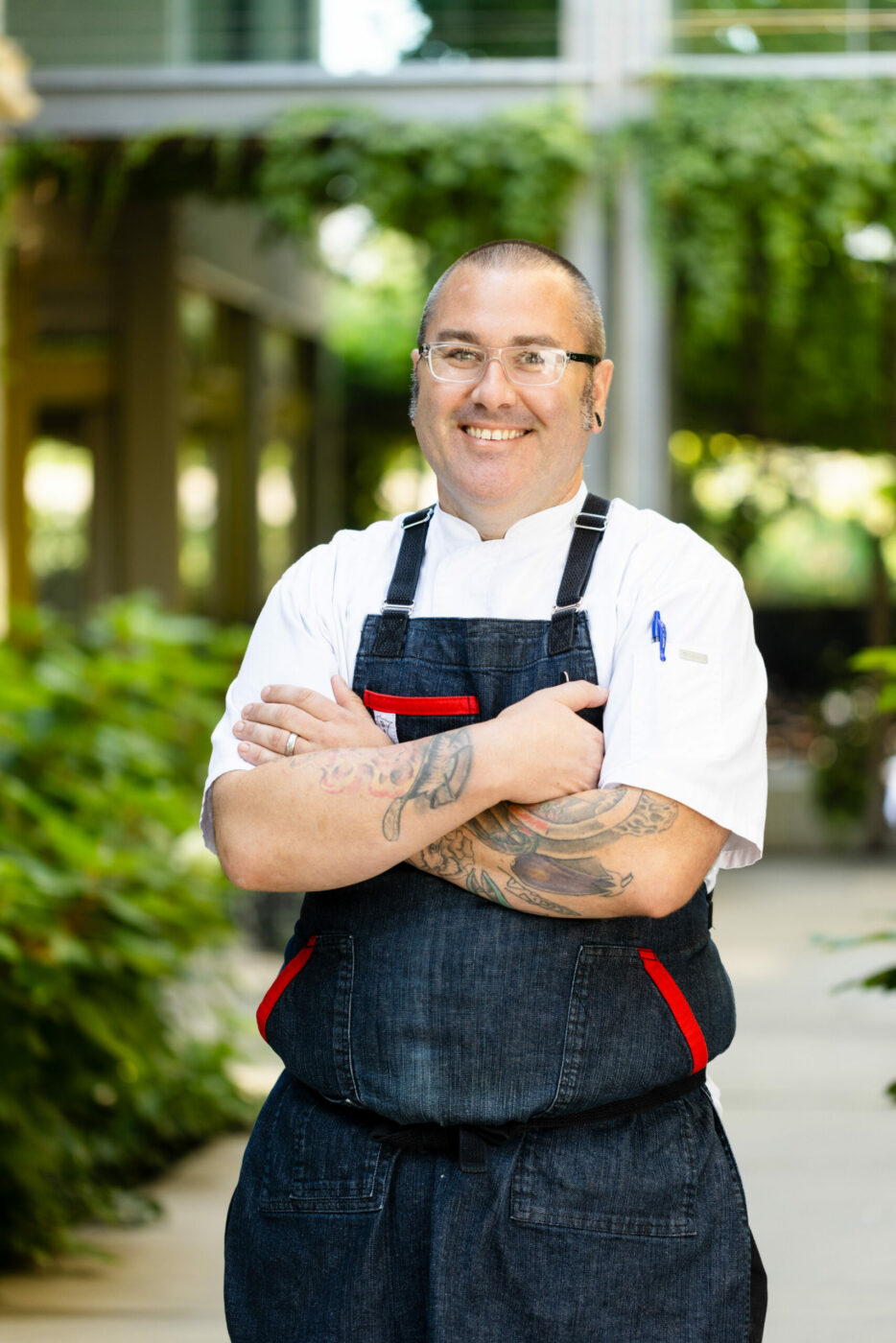 Shane McAnelly is named executive chef of Charlie Palmer Collective’s Dry Creek Kitchen in Healdsburg in 2023. (Credit: Paige Green) Sept. 21, 2023