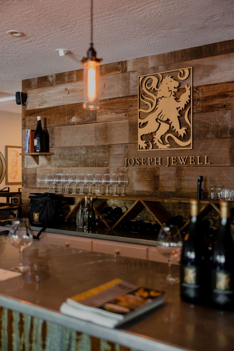 Joseph Jewell tasting room interior in forestville