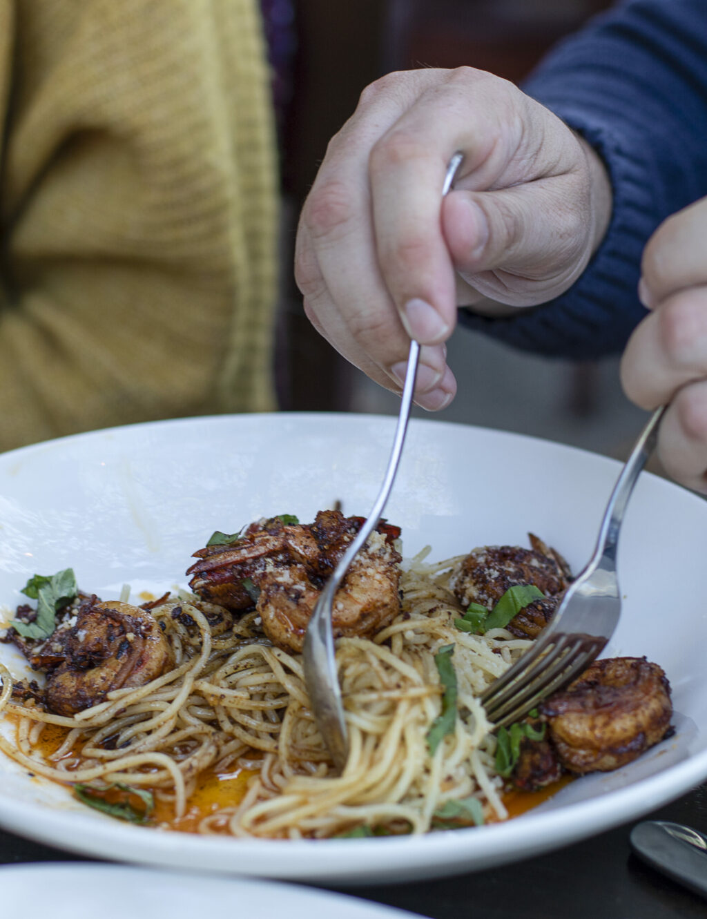 Shrimp diablo at Grata Restaurant in Windsor. Photo: Heather Irwin, Press Democrat