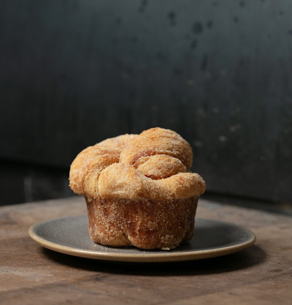 Crebble, a croissant-like muffin covered with cinnamon and sugar, from Marla Bakery. (Marla Bakery)
