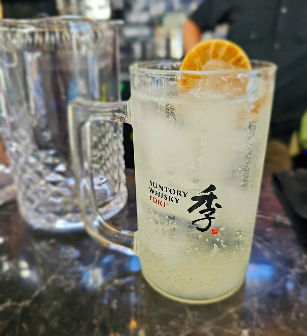 Whiskey highball at Sushi Kosho. (Heather Irwin / The Press Democrat)