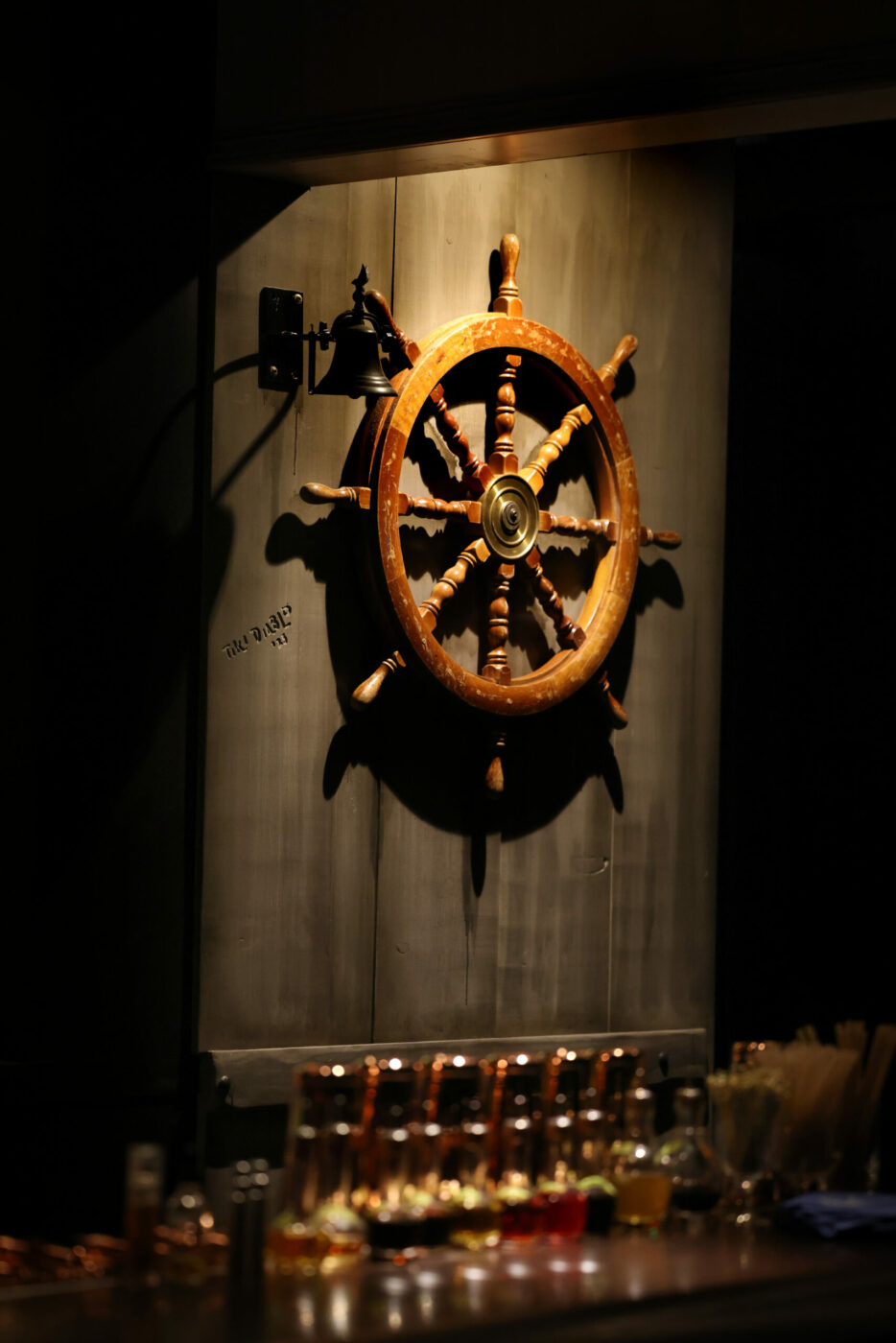 The decor in The Fink, a new craft cocktail bar goes with the theme of an old boathouse in Napa, Wednesday, July 26, 2023. (Beth Schlanker / The Press Democrat)