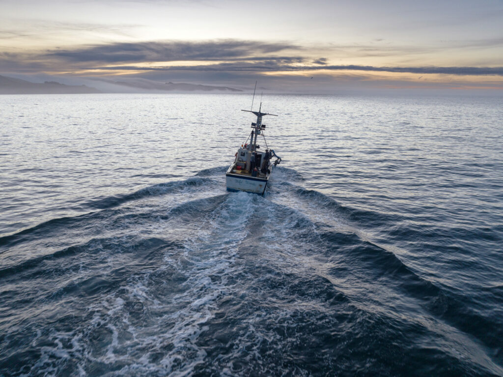 Conditions just offshore can transform from calm to hair-raising in just a few hours. This day, it was calm. (James Joiner)