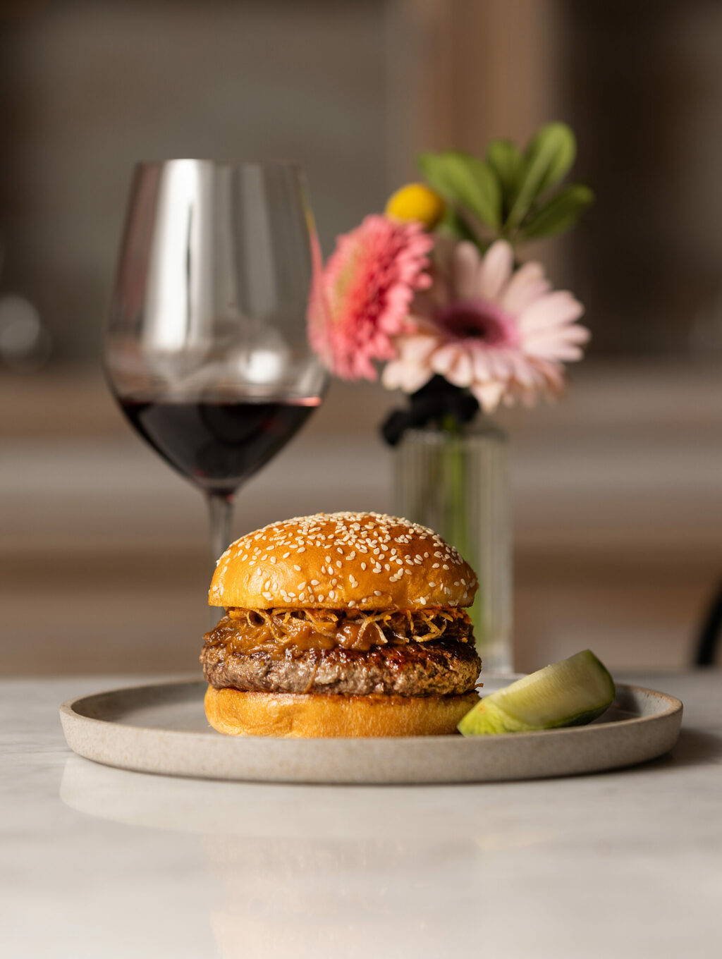 A Burger Named Harlan from the Golden Bear Station Thursday, January 11, 2023 on Hwy 12 in Kenwood. (Photo John Burgess/The Press Democrat)