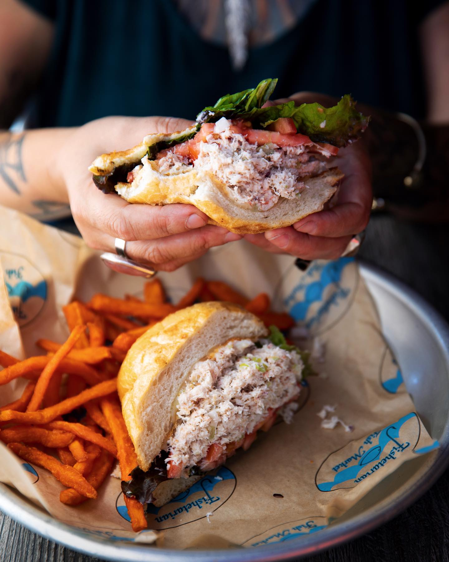 Crab sandwich from Fishetarian in Bodega Bay. (Fishetarian)