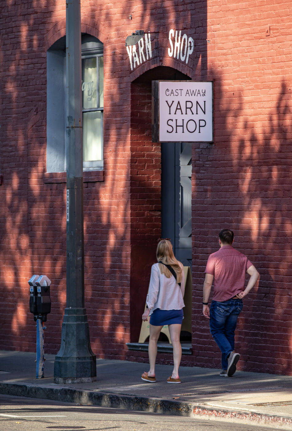 Cast Away Yarn Shop in Santa Rosa’s Railroad Square has walls of colorful yarn for sale, craft supplies and gifts has been a staple business in that area for over 10 years. Photo taken Wednesday, Nov. 1, 2023. (Chad Surmick / The Press Democrat)