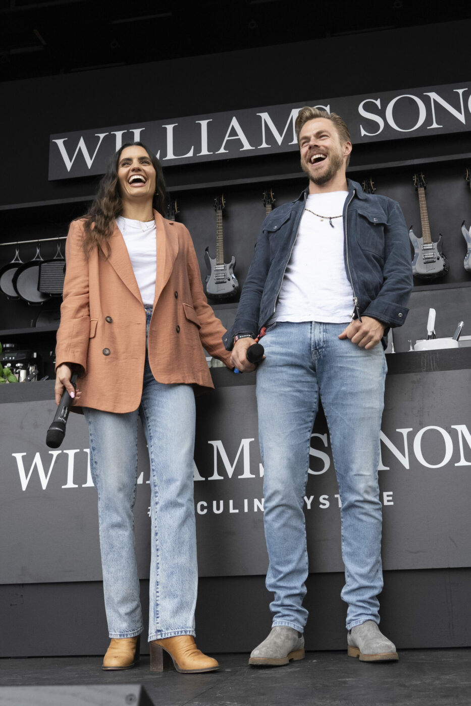 Hayley Erbert, left, and Derek Hough attend day three of the BottleRock Napa Valley Music Festival on Sunday, May 28, 2023, at the Napa Valley Expo in Napa, Calif. (Photo by Amy Harris/Invision/AP)