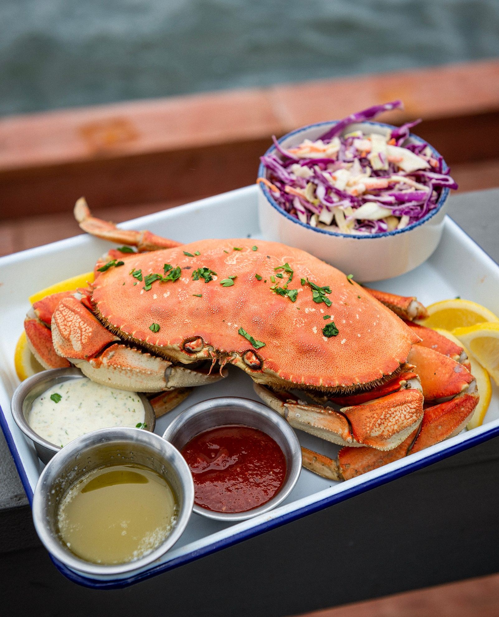 Fresh Dungeness Crab. caught right outside of Bodega Bay, at Tony's Seafood in Marshall. (Tony's Seafood)