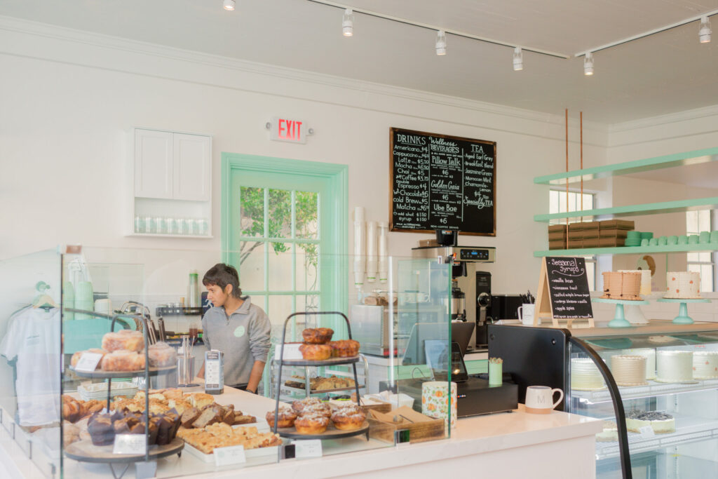 Cheerful spring vibes at downtown Sonoma's new Monday Bakery. (Sakhon Nhek/Courtesy of Monday Bakery)