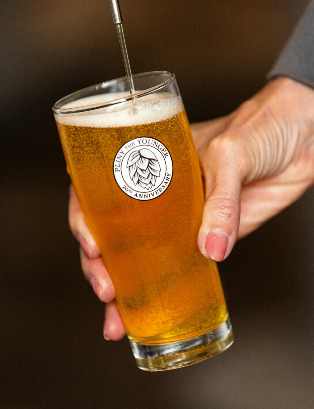 The Russian River Brewing Co. 20th anniversary 2024 Pliny the Younger triple IPA is filtered and ready for bottles and kegs in Windsor, Monday, March 18, 2024. (John Burgess / The Press Democrat)