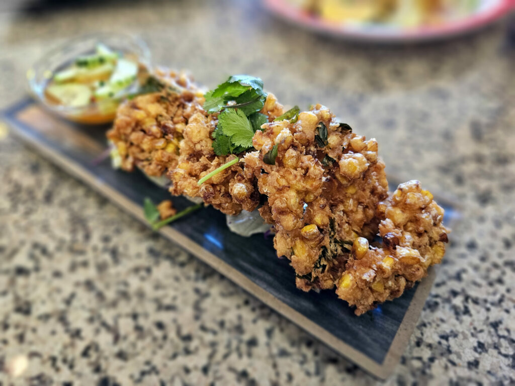 Corn fritters at Viethai Cuisine in Santa Rosa (Heather Irwin/The Press Democrat)