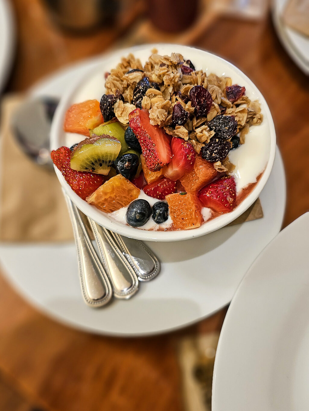 Yogurt parfait is on the Early Bird menu at Americana in Sebastopol. (Heather Irwin/The Press Democrat)