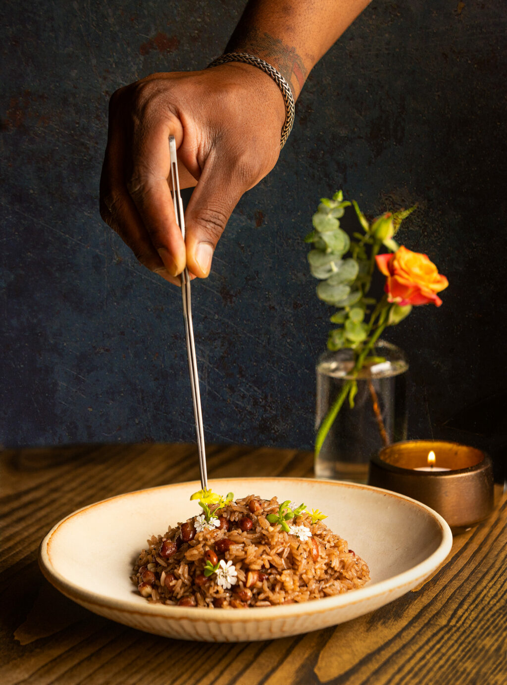 Haitian Rice and Beans from Chef Stephane Saint Louis of Table Culture Provisions Thursday, June 8, 2023 in Petaluma. (John Burgess/The Press Democrat)