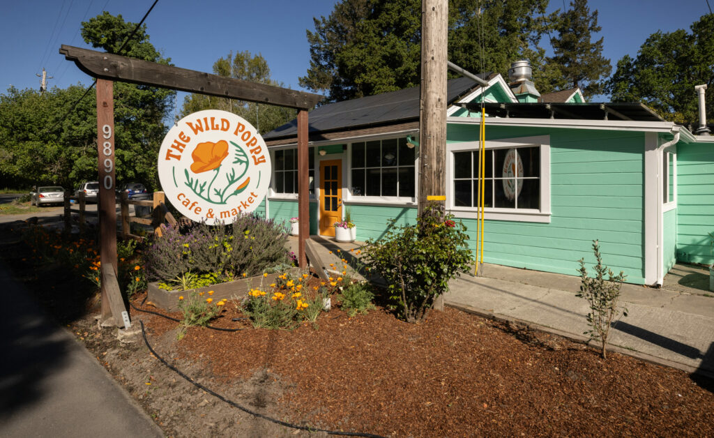 The Wild Poppy Cafe takes over the quaint location with the hidden back patio overlooking the creek along the Bodega Hwy west of Sebastopol Friday, May 3, 2024 (Photo by John Burgess/The Press Democrat)