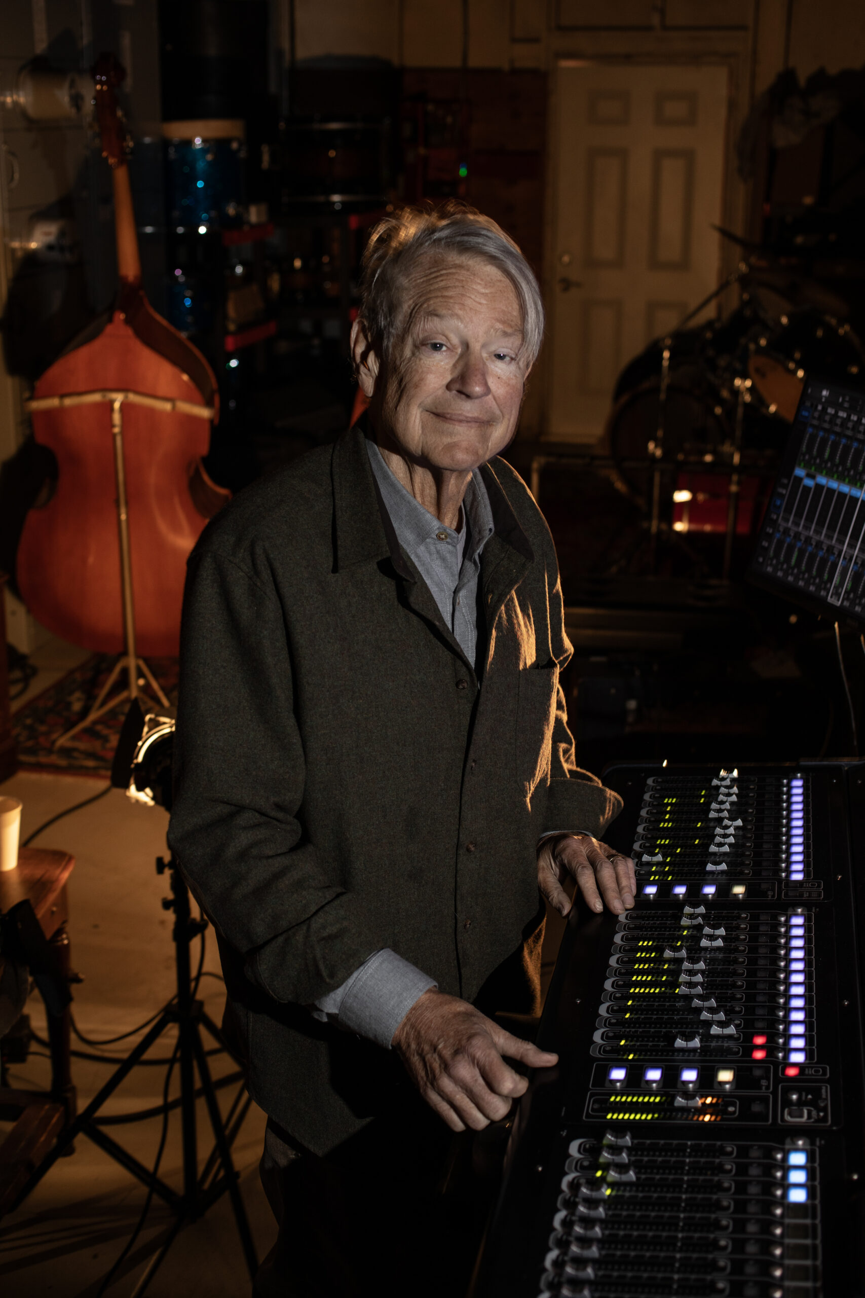 Mark 'Mooka' Rennick in music studio