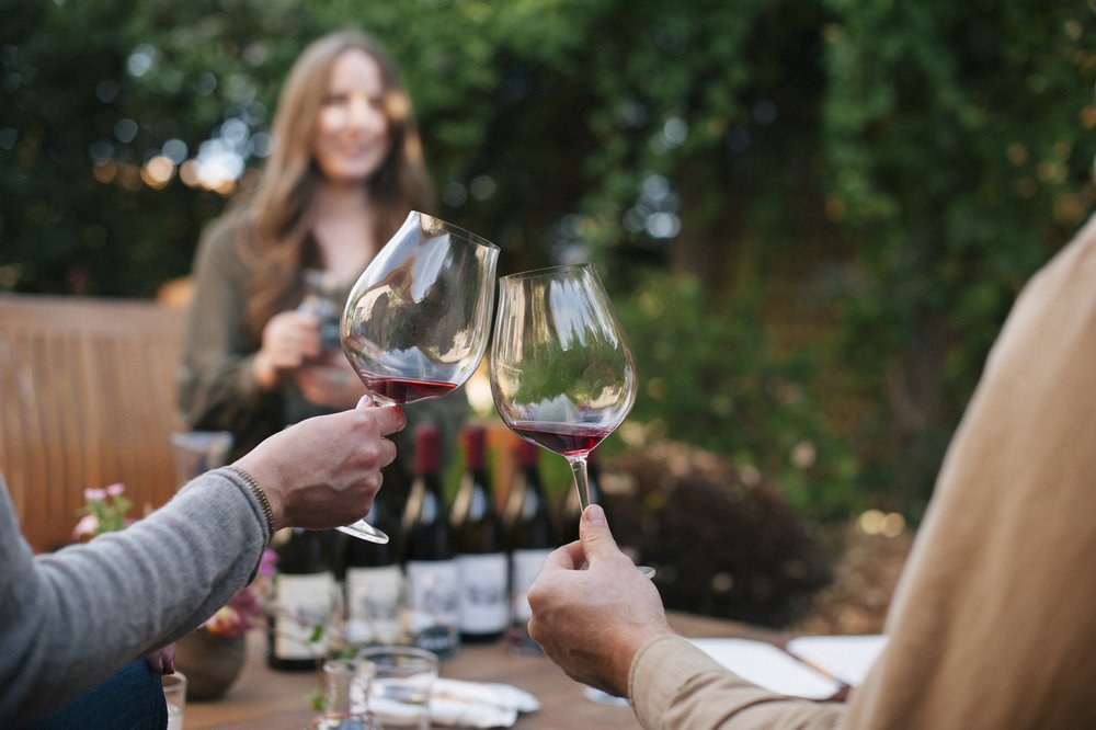 Wine tasting at Littorai Wines in Sebastopol. (Nat Martinez/The Labs & Co.)