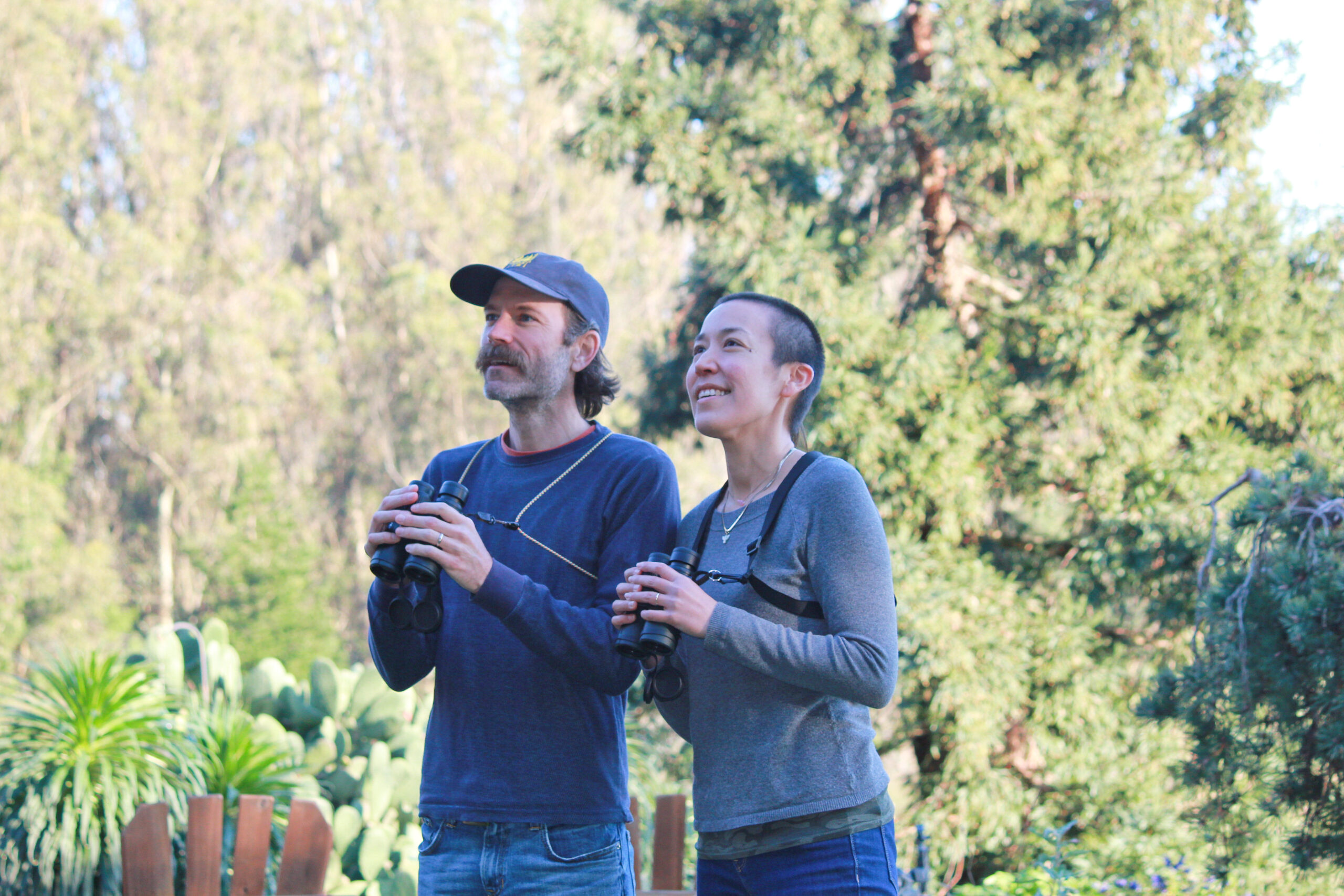 Outdoor birding guides Miles and Teresa Tuffli