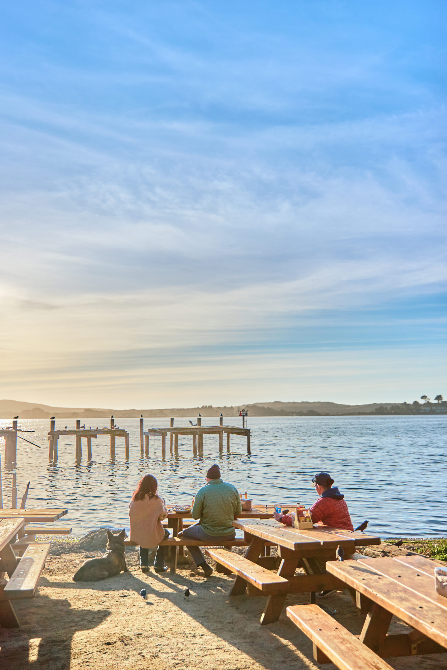 Outdoor dining at Fishetarian