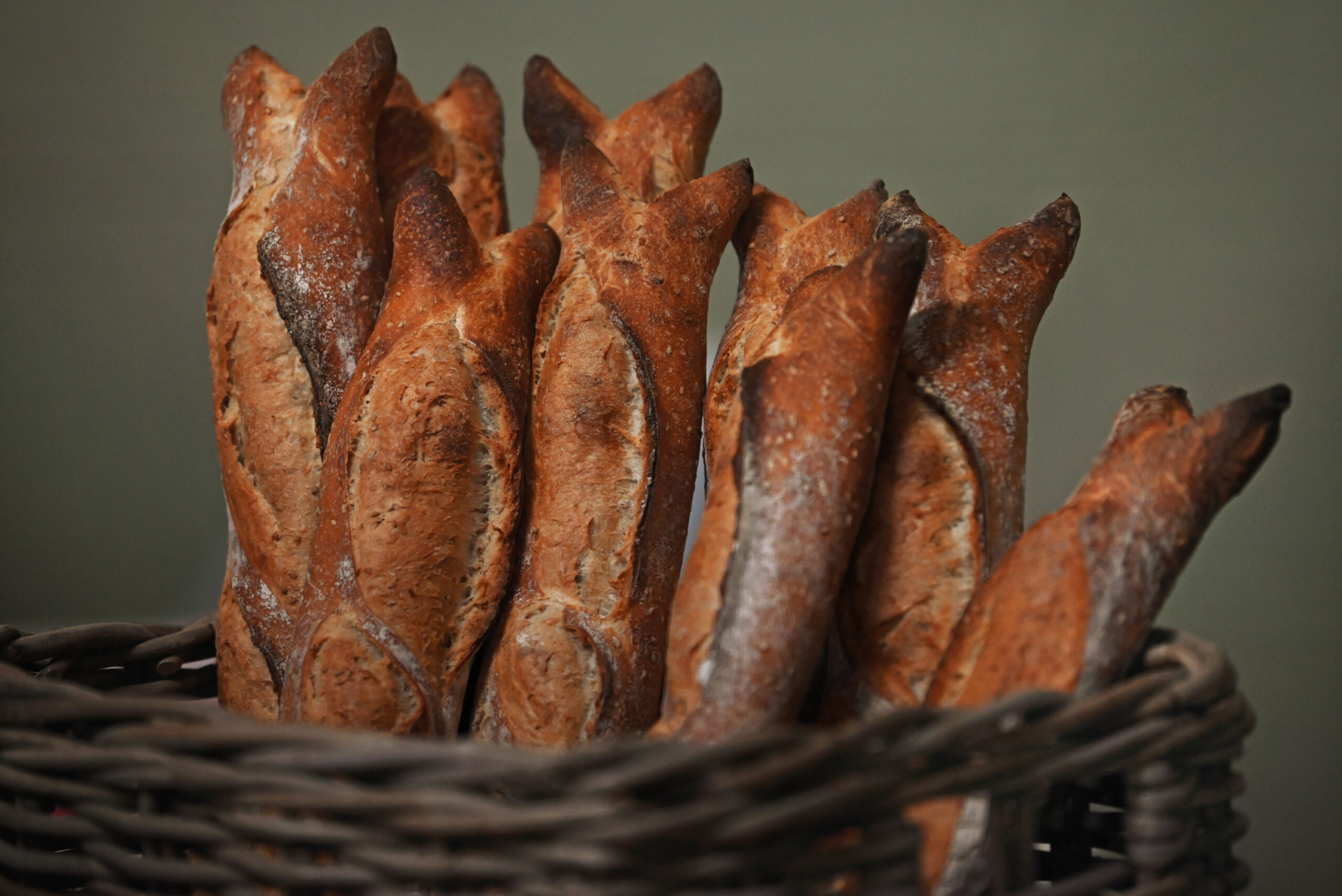 Sarmentine baguettes during the Snail of Approval award ceremony held at Grange Hall in Sebastopol on Wednesday, Feb. 28, 2024. (Erik Castro / For The Press Democrat)