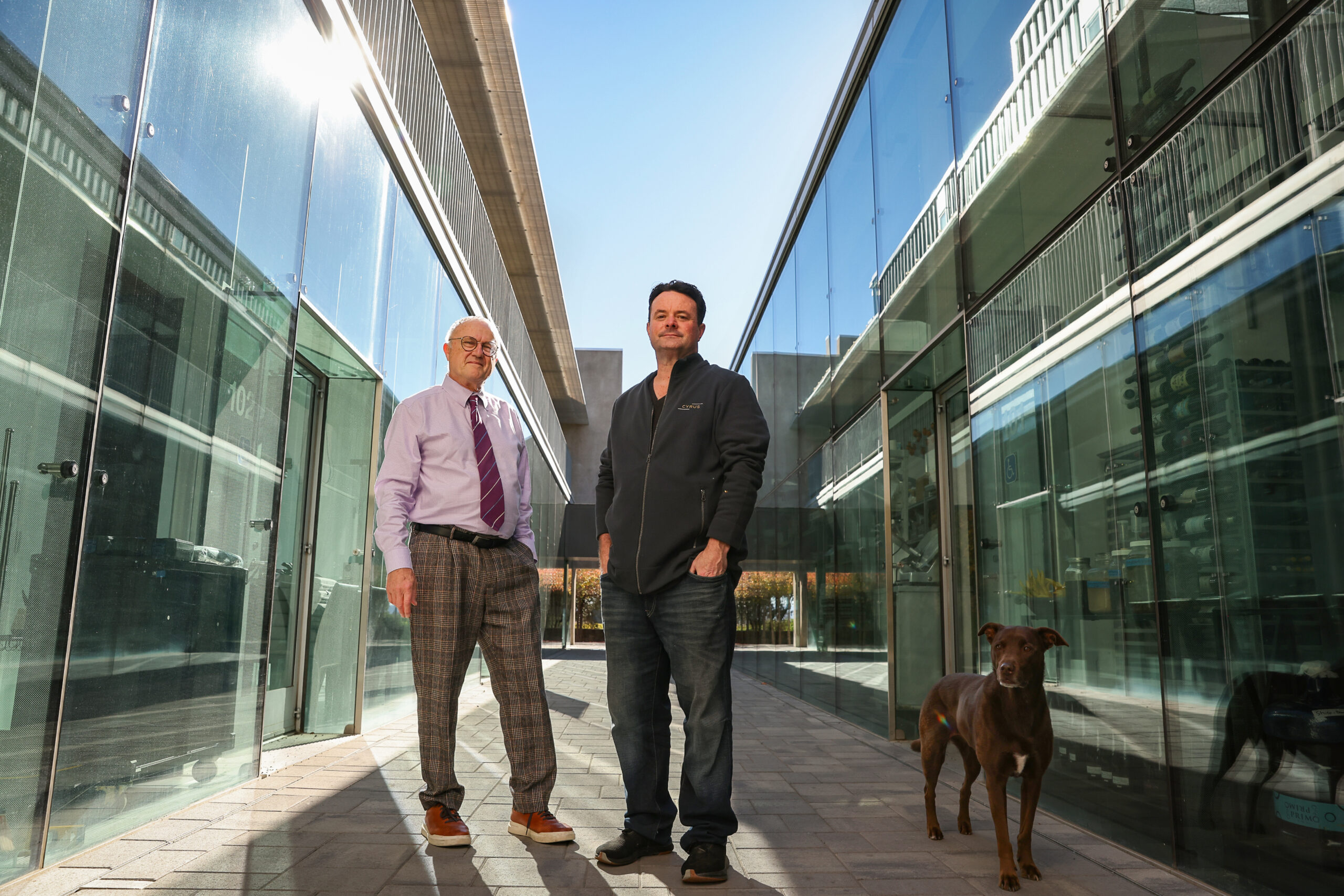 Douglas Keane, right, and his business partner Nick Peyton, are moving forward with plans for three boutique rooms above Cyrus restaurant in Geyserville. Photo taken on Monday, November 4, 2024. (Christopher Chung/The Press Democrat)