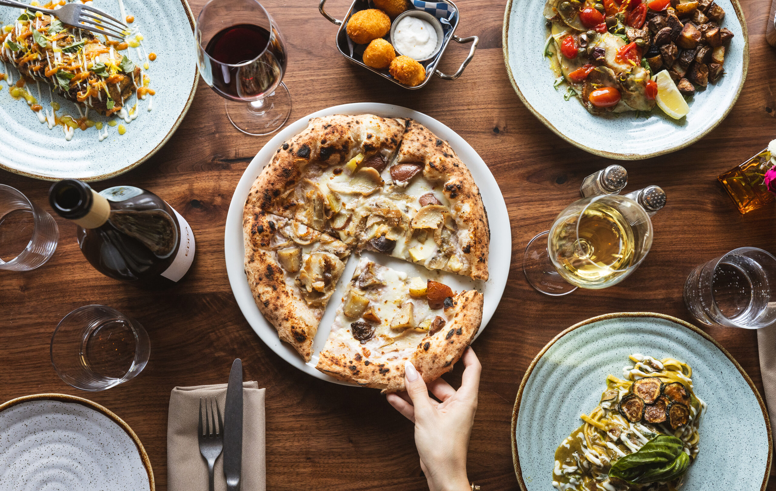 dishes from L'Oro di Napoli in Petaluma