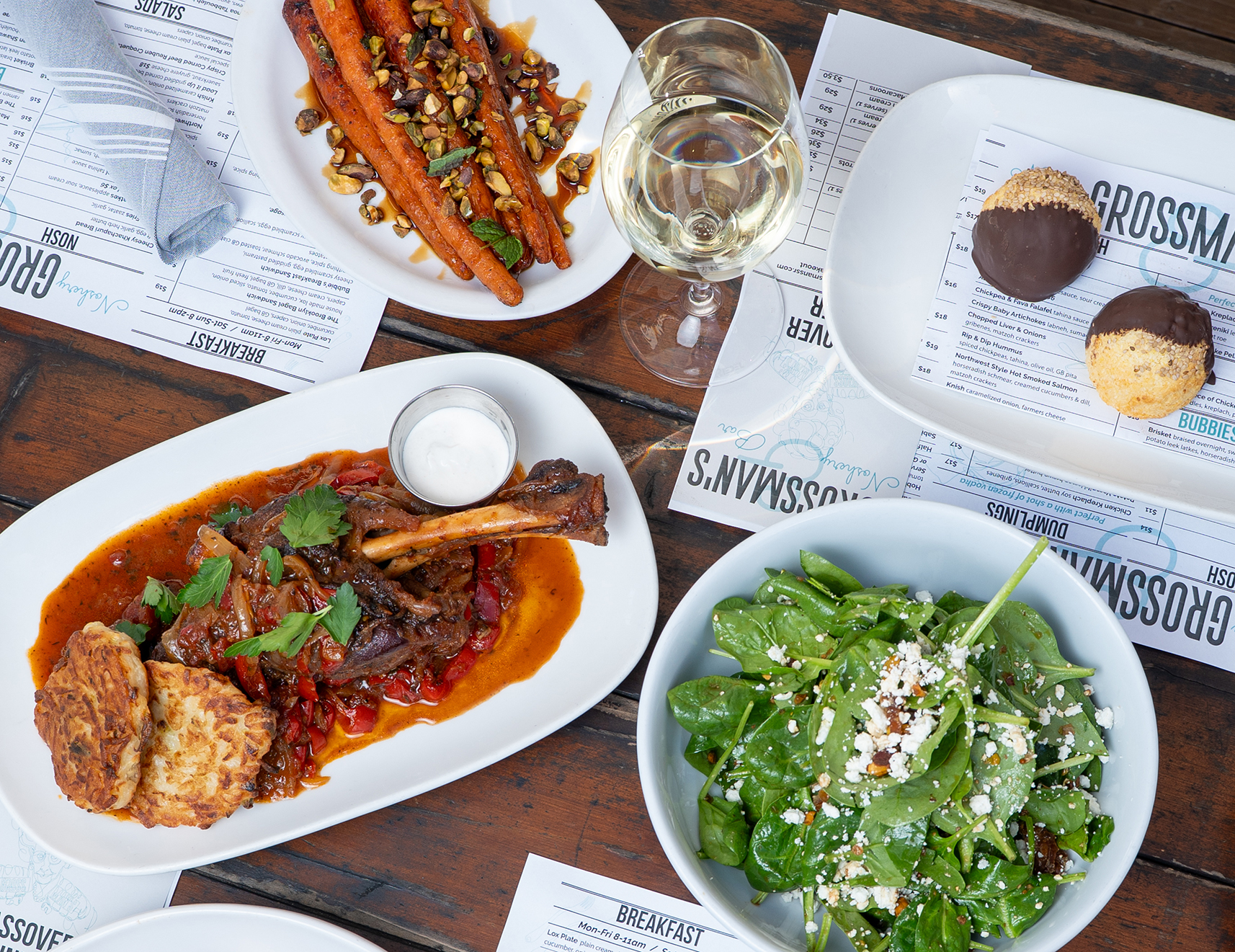 Rosh Hashanah menu at Grossman's in Santa Rosa