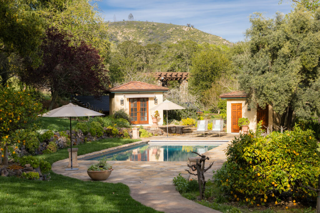 Pool at Traditional Spanish-Style Home in Sonoma
