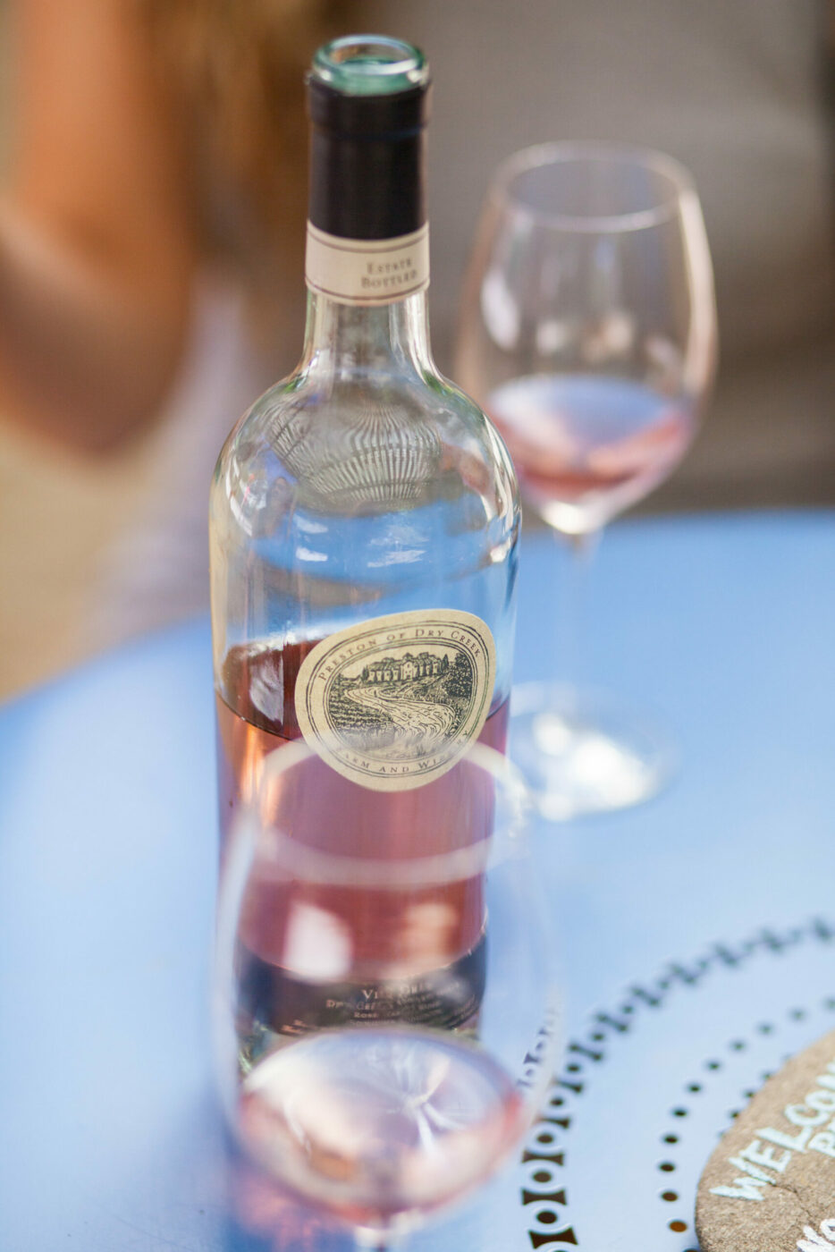 The winery’s 2023 Vin Gris (), a Mourvedre-based rosé, has soft berry aromas and strawberry flavor. (Airyka Rockefeller)