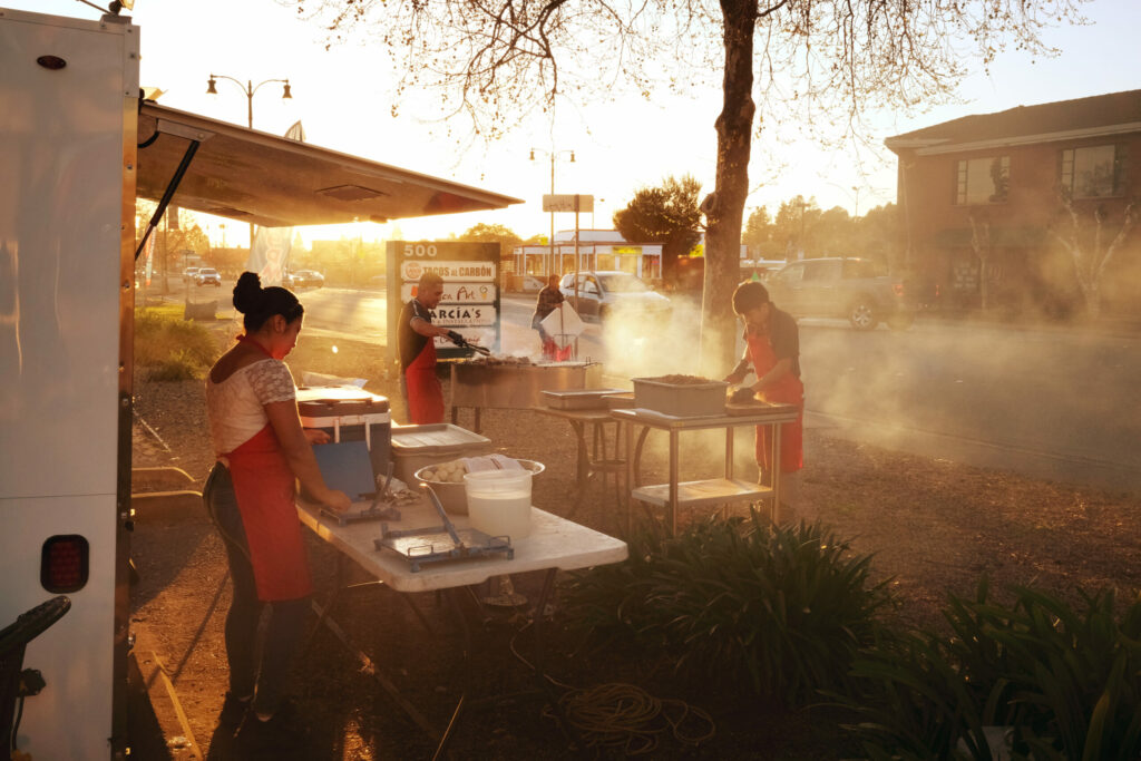 Street food businesses have a long local history. Santa Rosa founding father Julio Carillo once sold tamales in what is now Courthouse Square. (Erik Castro / for Sonoma Magazine)