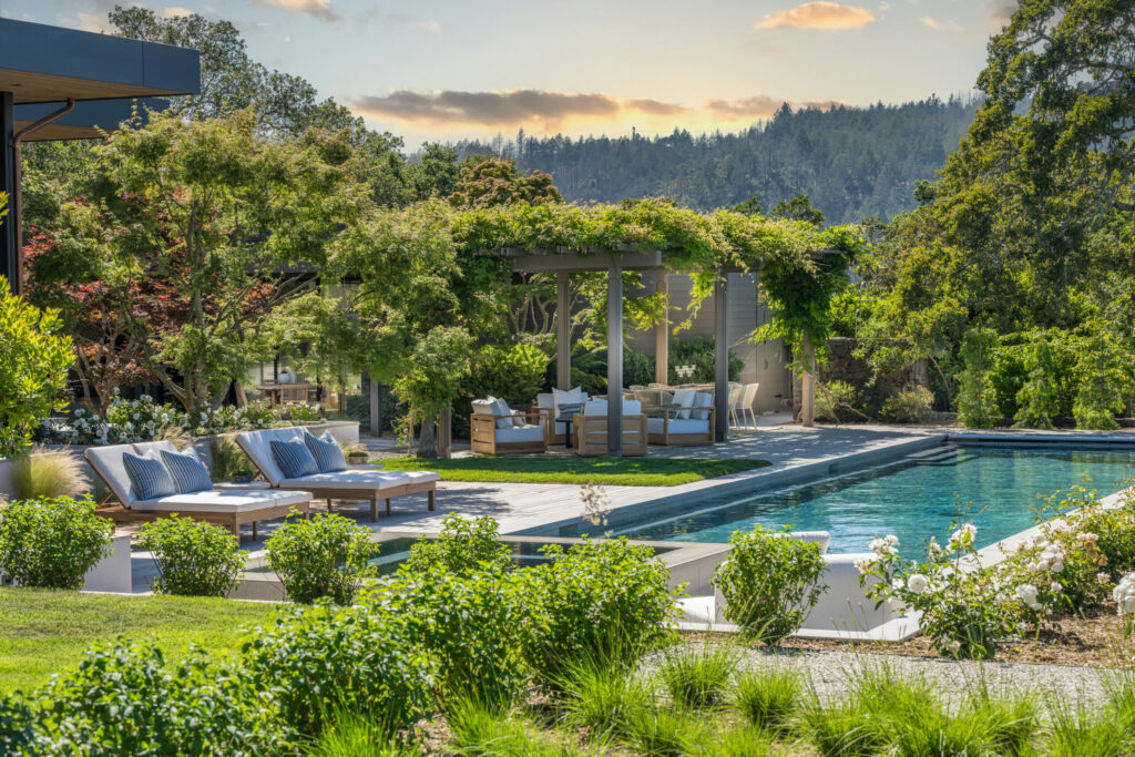 Seating areas and pool. (CS Photography / Sotheby’s International Realty)