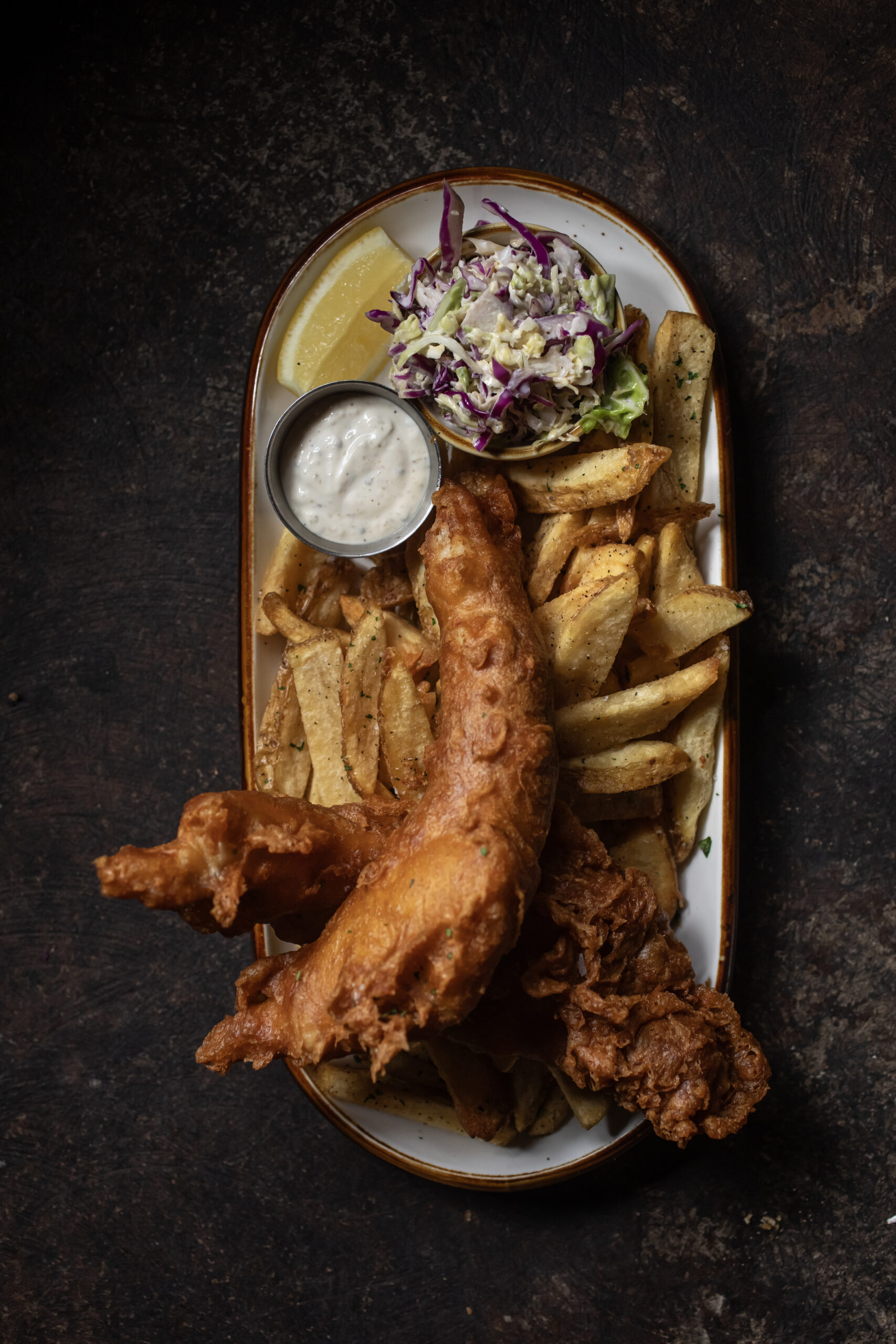 Fish and chips at The Goose & Fern restaurant in Santa Rosa