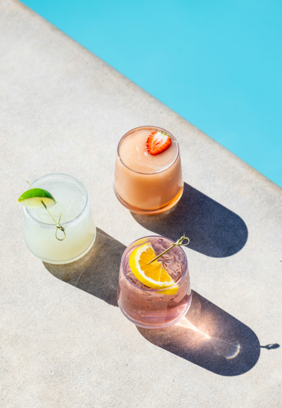 Poolside drinks at Fairmont