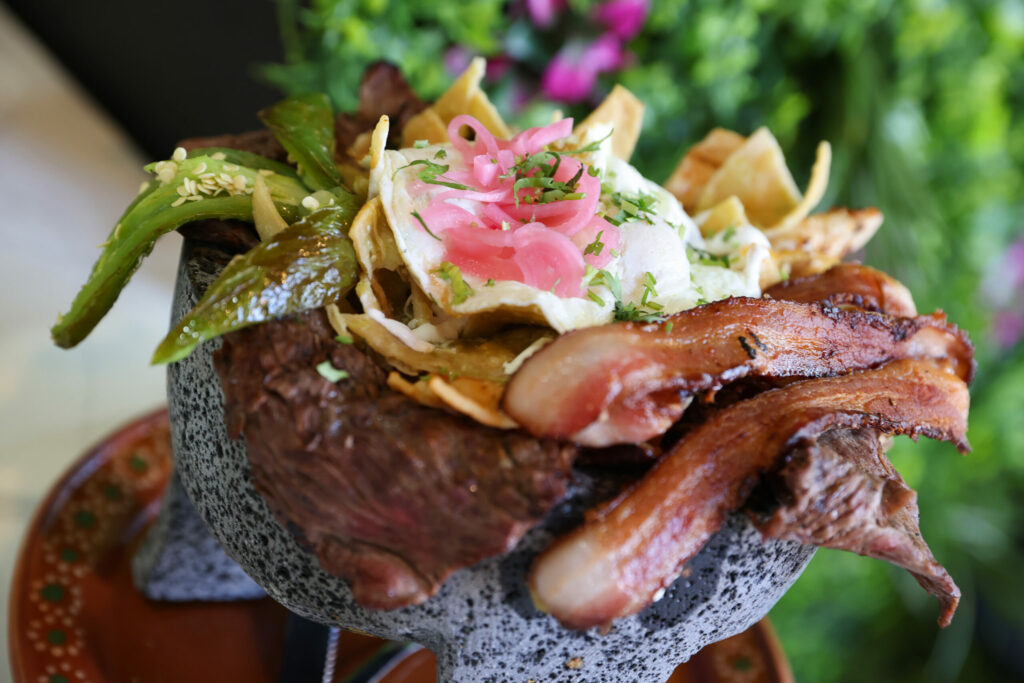 The Molcajete at Ah Huevo! in Santa Rosa Plaza on Monday, July 14, 2025. (Christopher Chung/The Press Democrat)