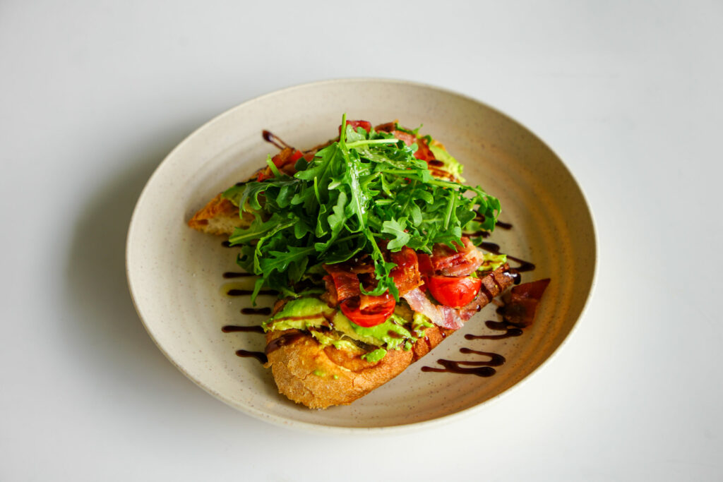 Avocado toast at Caffeine Inc. coffee shop in Petaluma. (Sonoma County Tourism)