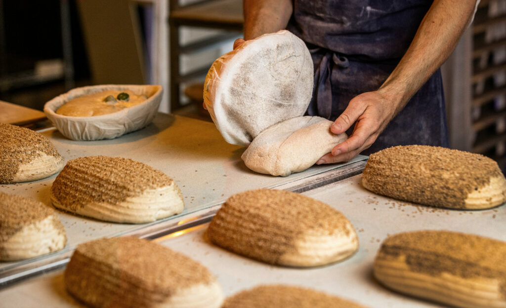 Chef/co-owners and wife and husband team Melissa Yanc McGaughey and Sean McGaughey bake their New York Times heralded breads for Quail & Condor at their second Healdsburg restaurant, Troubadour Bread & Bistro Wednesday, May 21, 2025. (John Burgess / The Press Democrat)