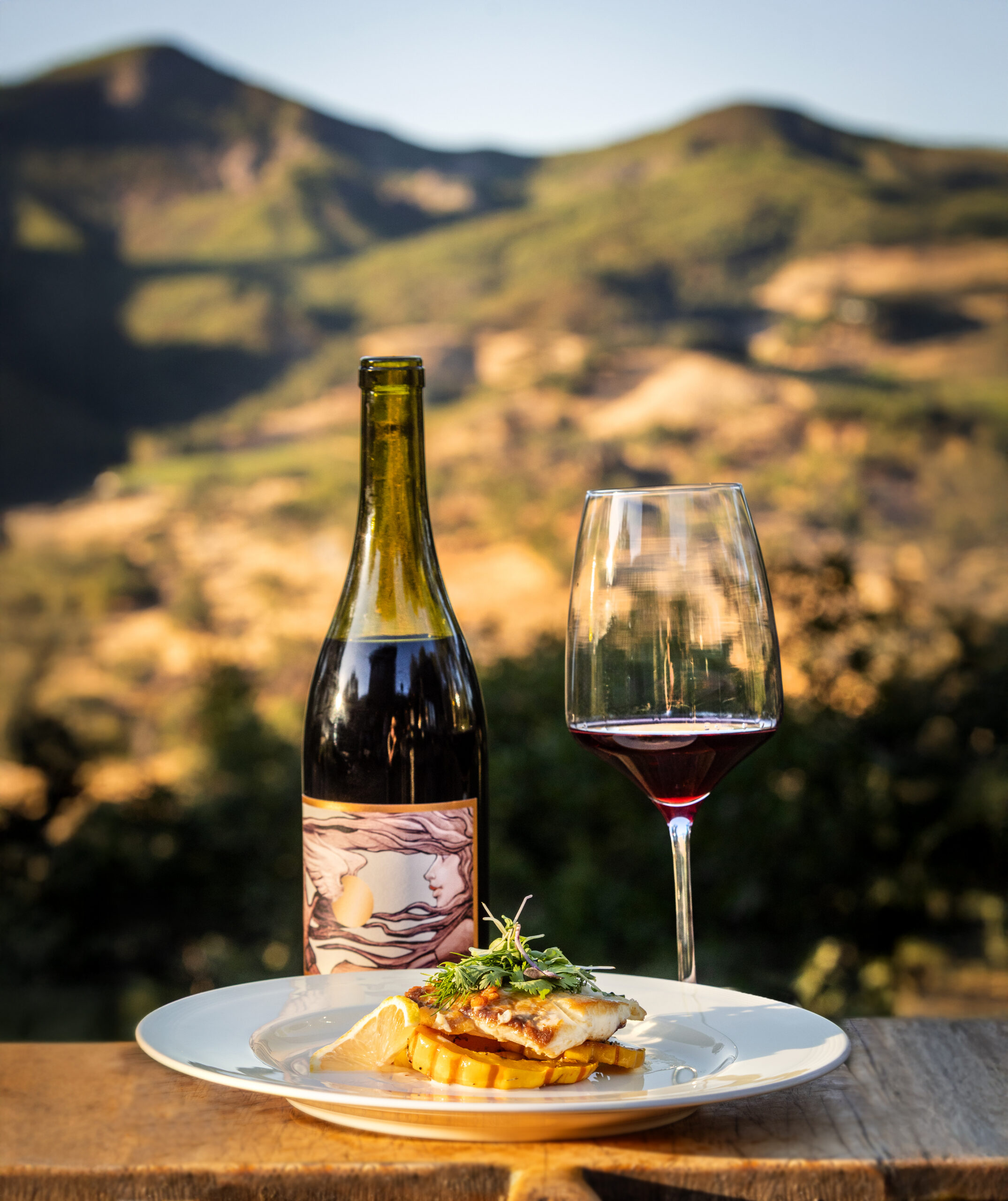 Private chef Jessie Keilt is the daughter of Grateful Dead lyricist Robert Hunter. After spending the previous day on stage introducing Dead & Company, Keilt created a meal for Trixie Garcia, daughter of Jerry, and Reya Hart, daughter of Mickey, at the family home of longtime friend and Sonoma County winemaker Phil Coturri Tuesday, August 5, 2025, in Sonoma. (John Burgess / The Press Democrat)