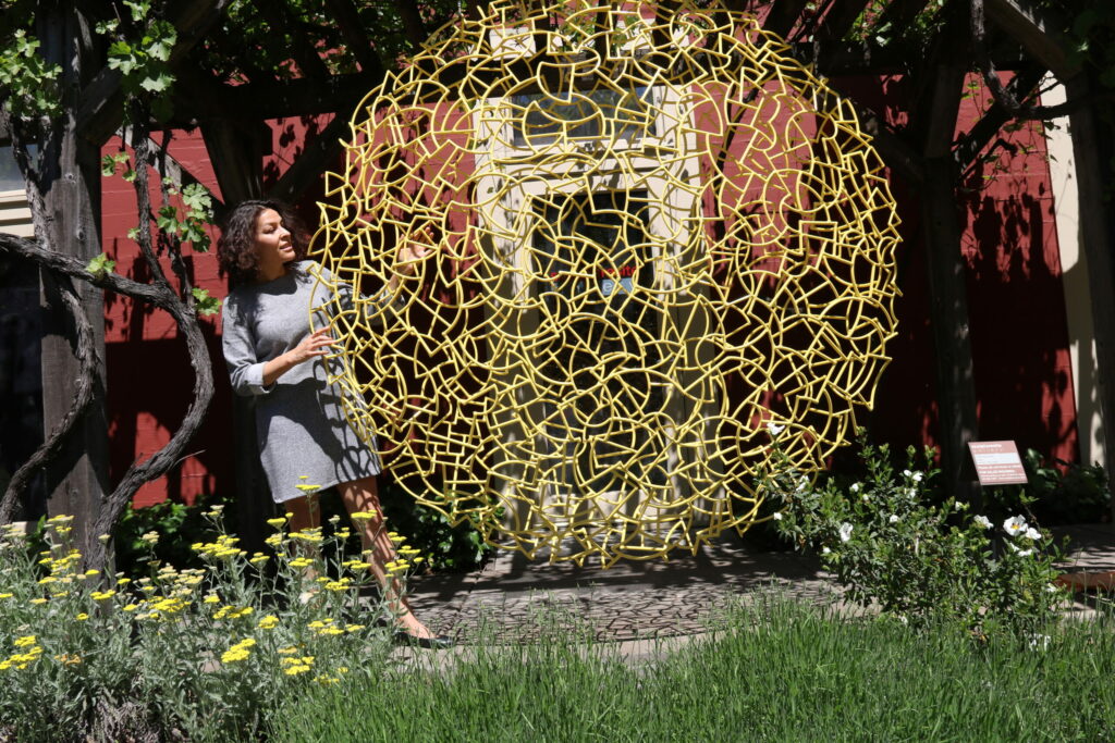 Take a break from winetasting and stroll the outdoor exhibits at Sculpturesite Gallery in Glen Ellen. (Sculpturesite Gallery)
