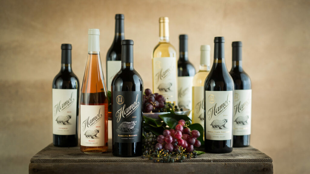 Wines from Hamel Family Wines in Sonoma. (Sonoma County Tourism)