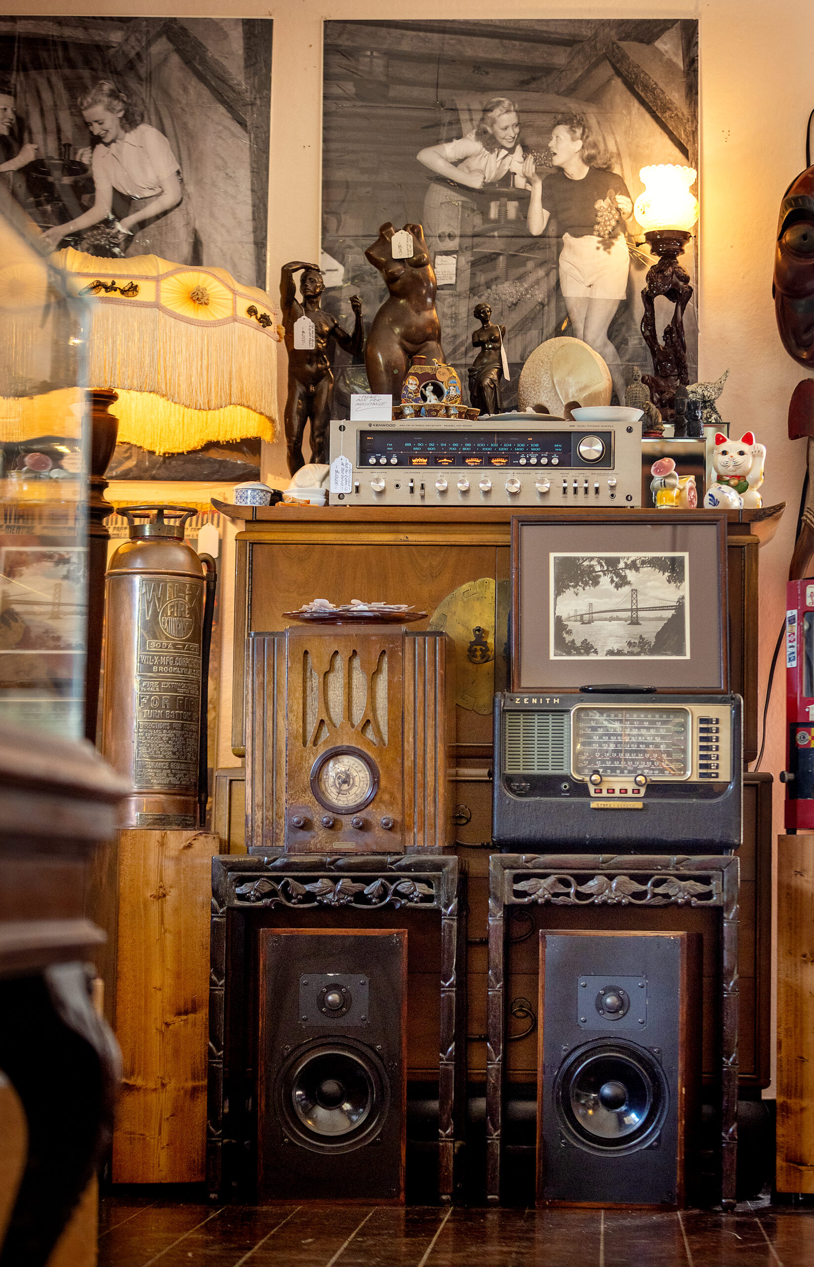 Rare Albums, Magazines and vintage stereo equipment at Revolution Vinyl in Duncans Mills. (John Burgess / The Press Democrat)