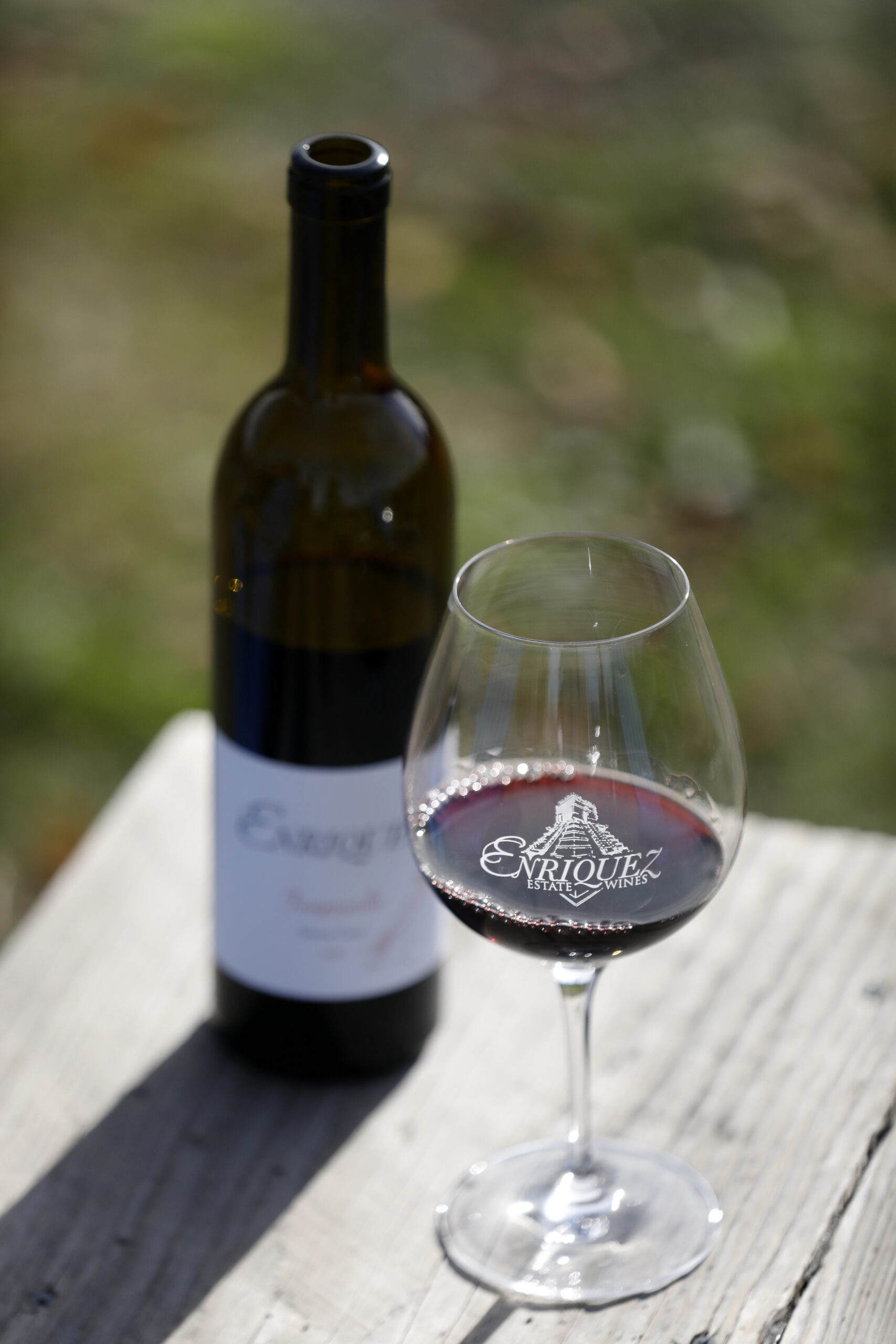 wine at Enriquez Estate Winery in Forestville