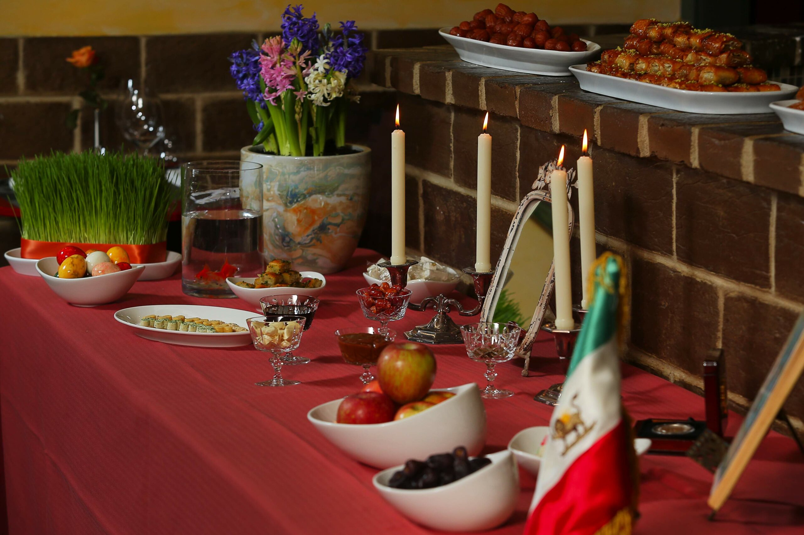 Haft sin table for the Persian New Year, known as Nowruz
