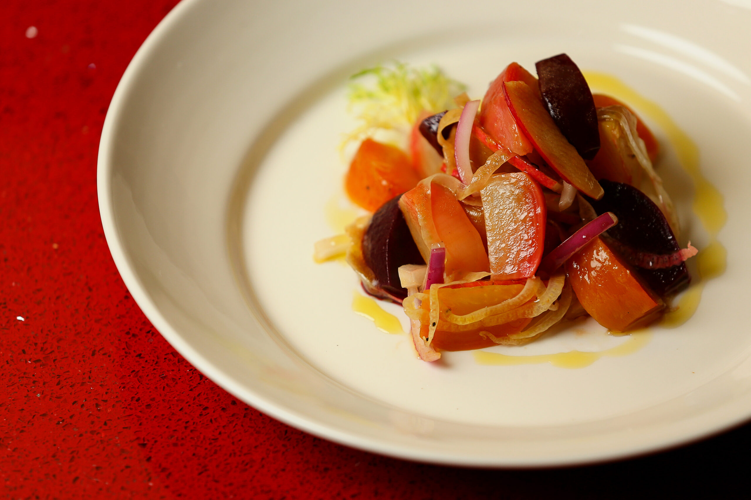 Beet Salad by chef Shari Sarabi at Baci Cafe & Wine Bar in Healdsburg. (Christopher Chung/ The Press Democrat, 2020)