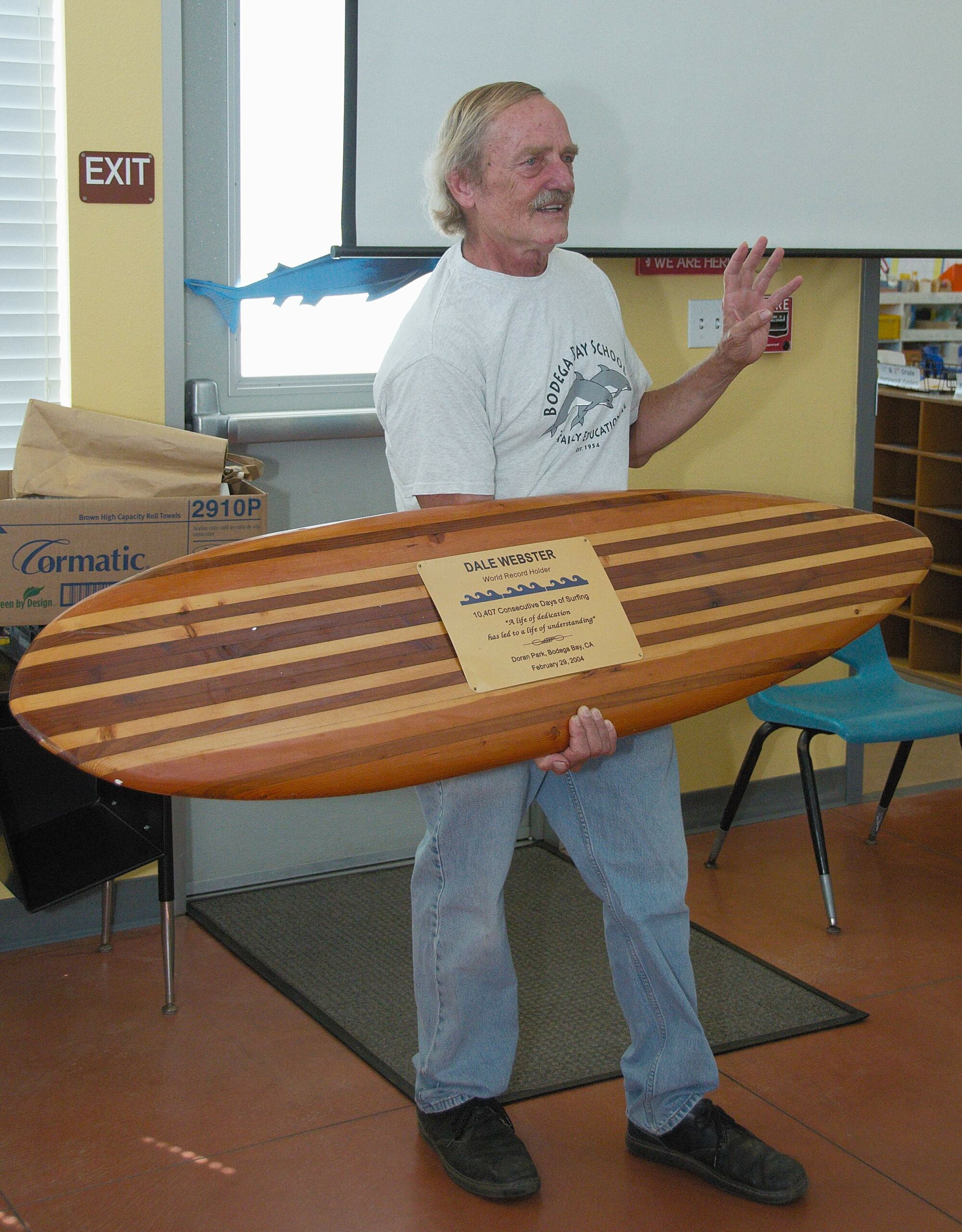 Guinness World Record holder Dale Webster