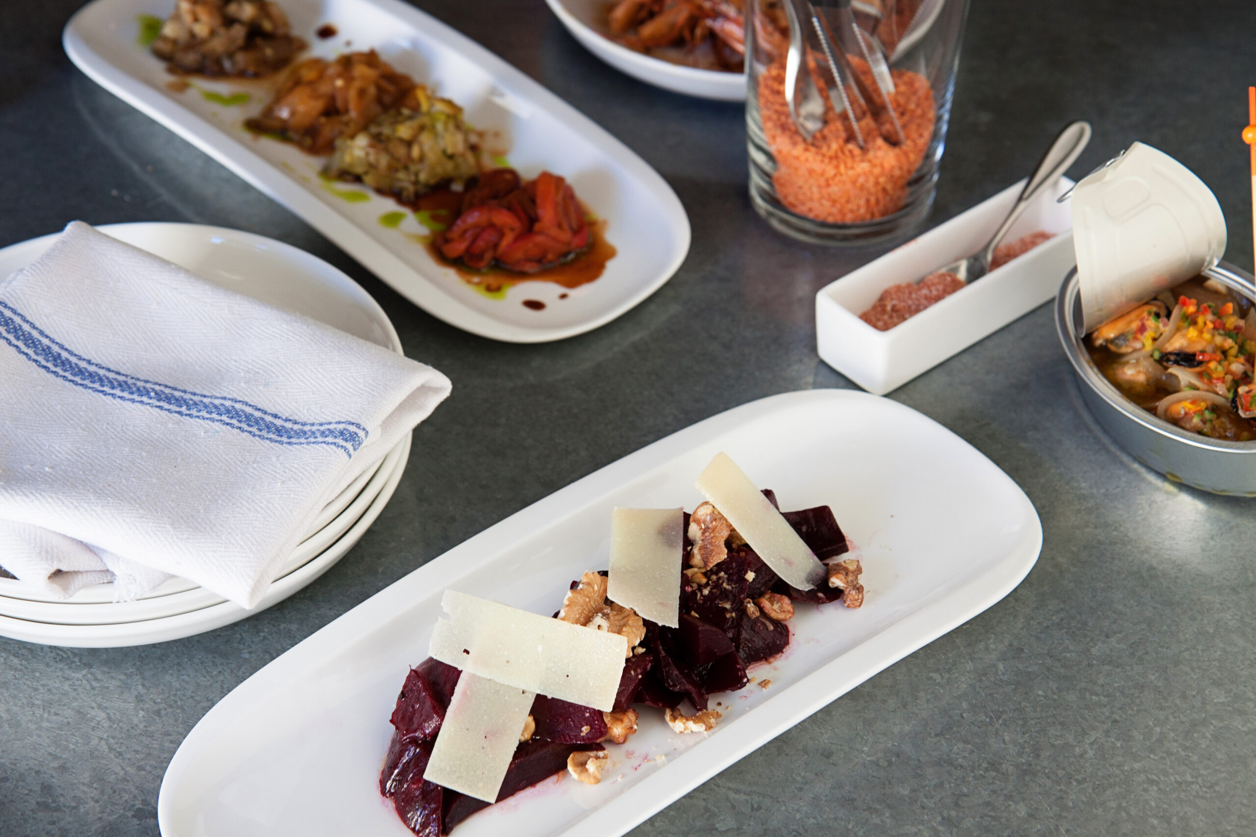 Cold tapas from Bravas Bar de Tapas in Healdsburg. (Sonoma County Tourism) 