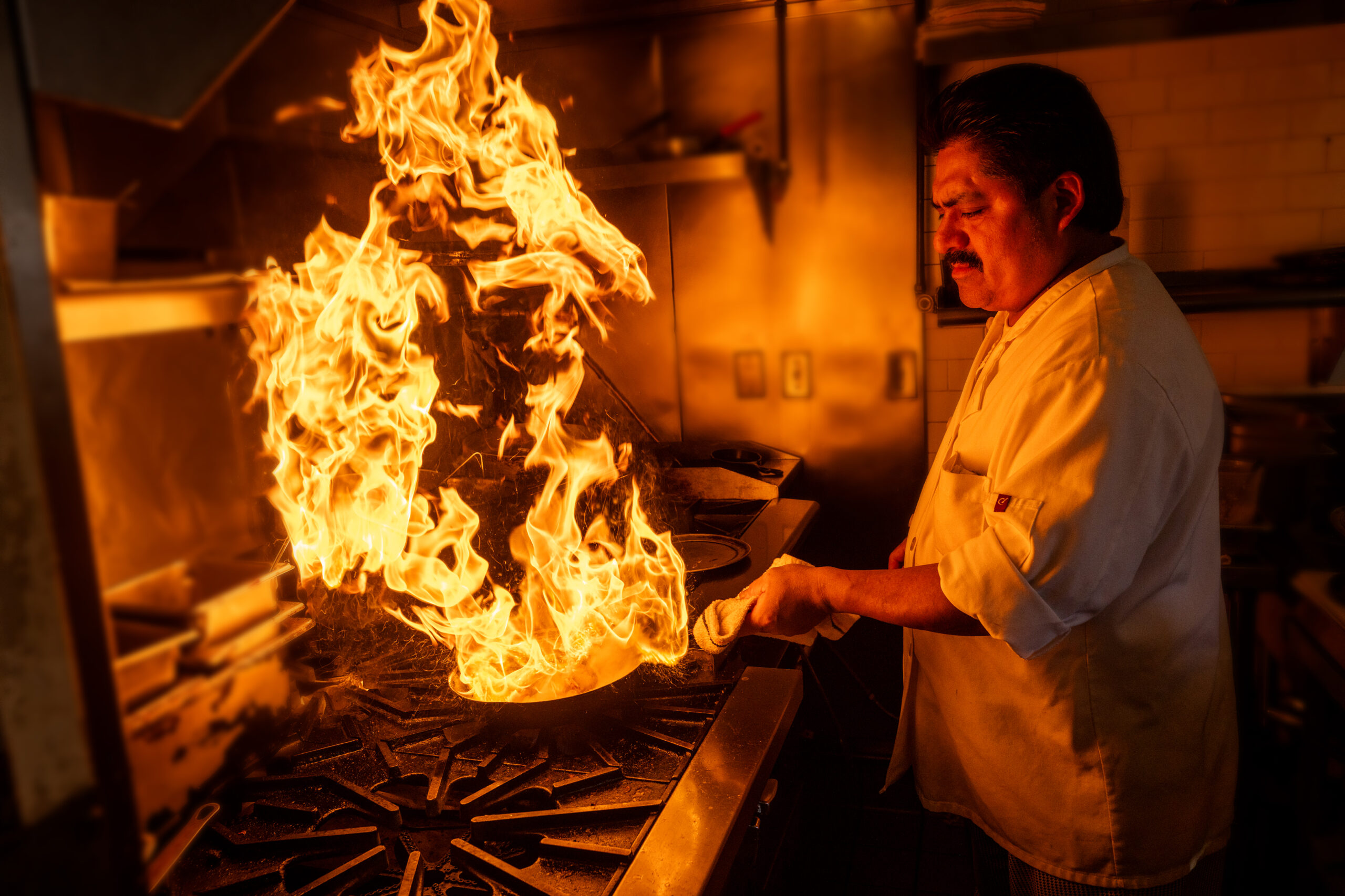 Chef Marco Echeverria started in 1998 in the kitchen at Cafe La Haye Wednesday, Oct. 29, 2025, in Sonoma. (John Burgess / The Press Democrat)