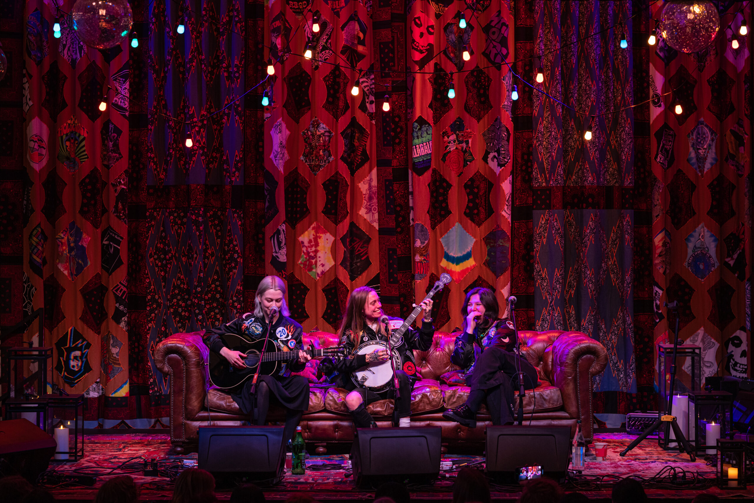 Phoebe Bridgers, Julien Baker and Lucy Dacus of the indie supergroup boygenius perform at Little Saint in Healdsburg