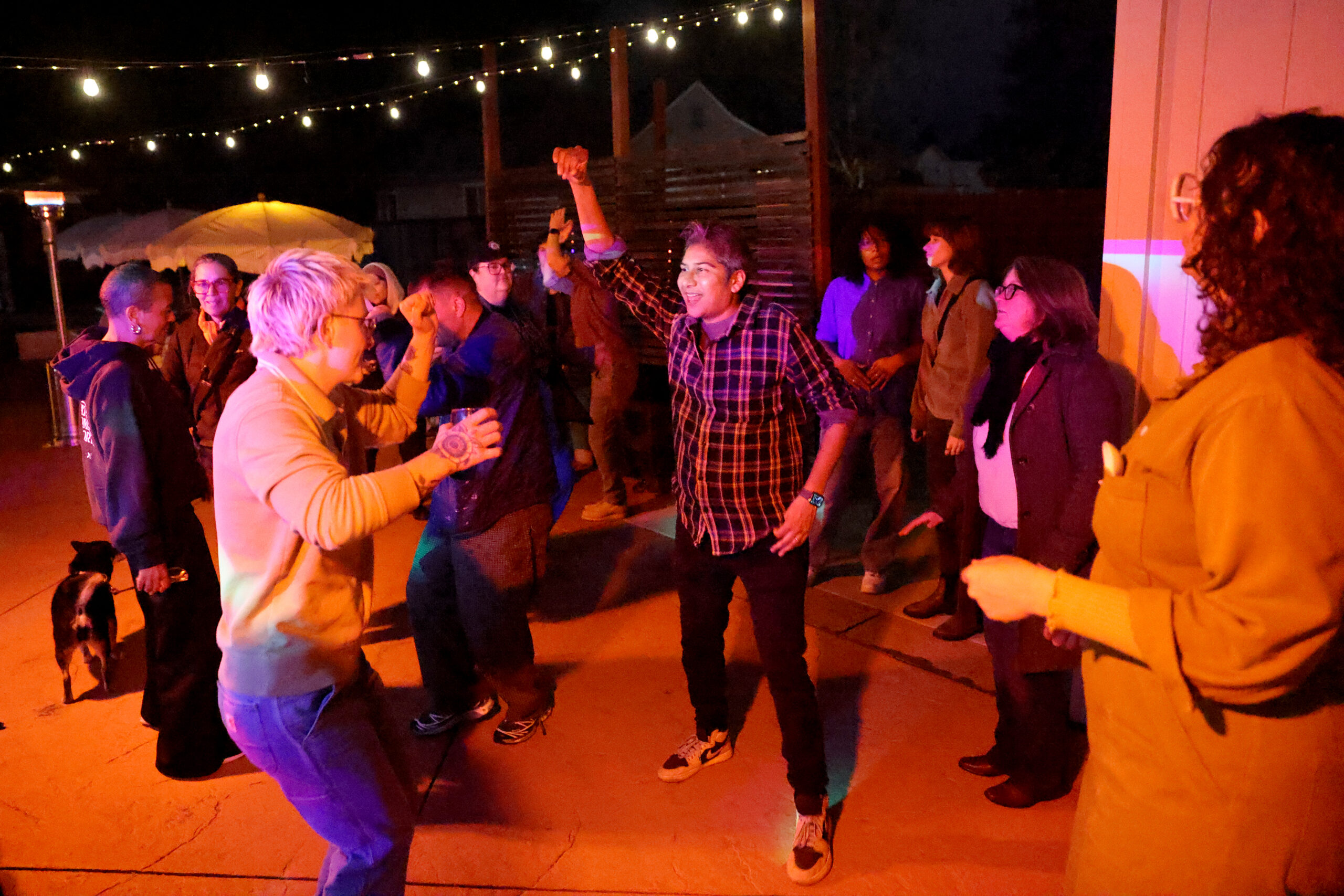 People dance at Queer Soup Night 