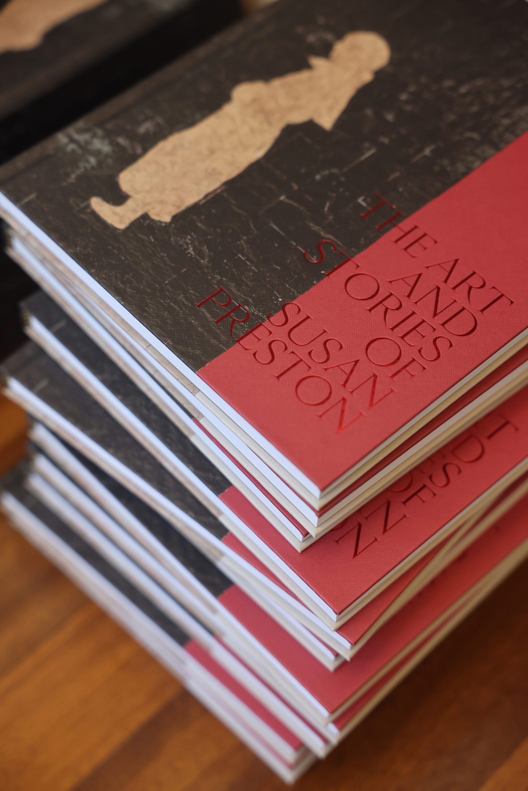 Copies of the book “In Ghost Time: The Art and Stories of Susan Preston” are available for purchase and signing during Preston’s book launch party at Barndiva in Healdsburg Sunday, Sept. 14, 2025. (Beth Schlanker / The Press Democrat)