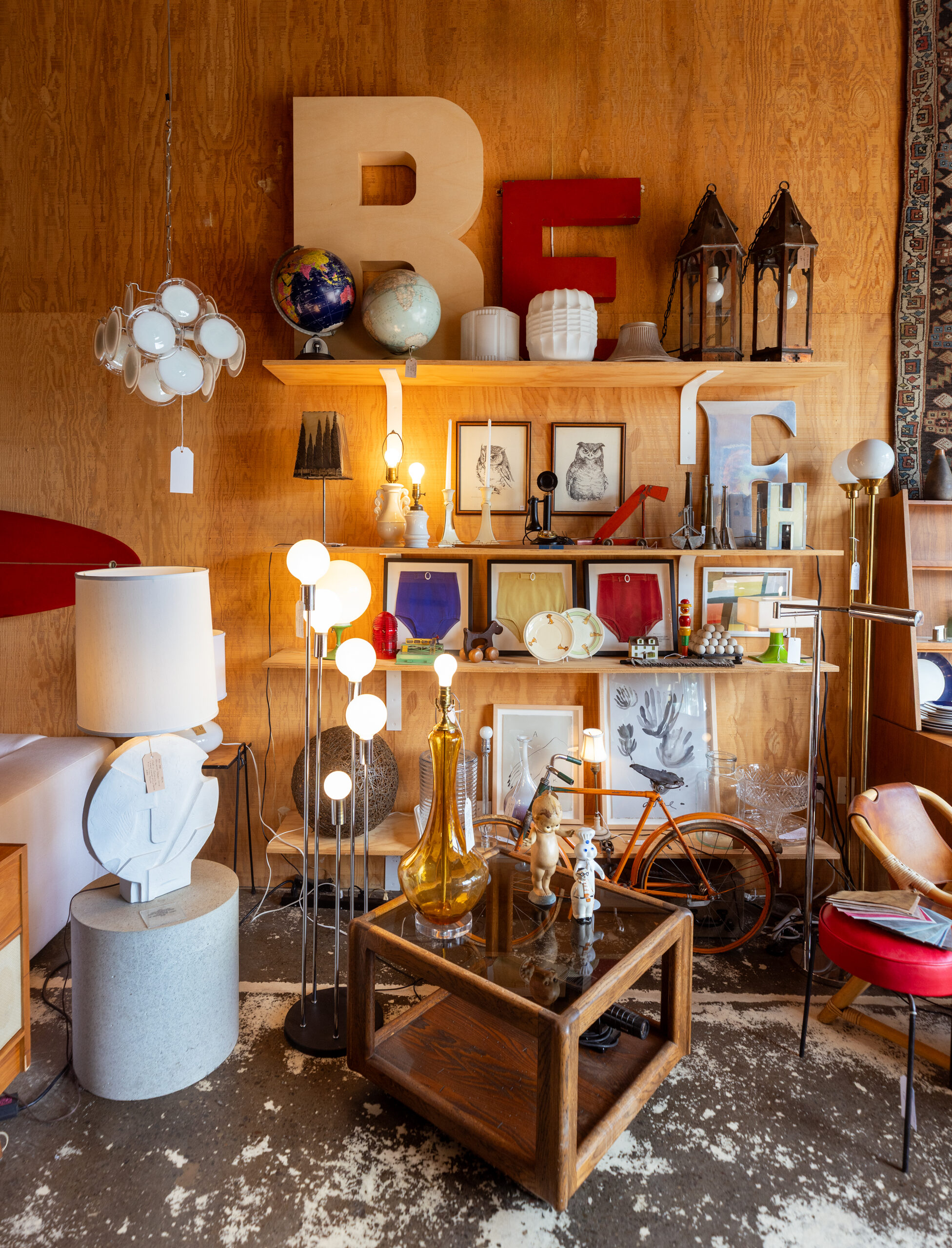 An eclectic selection of rare home decor items at Hero California Friday, Feb. 27, 2025 in Sebastopol. (John Burgess / The Press Democrat)