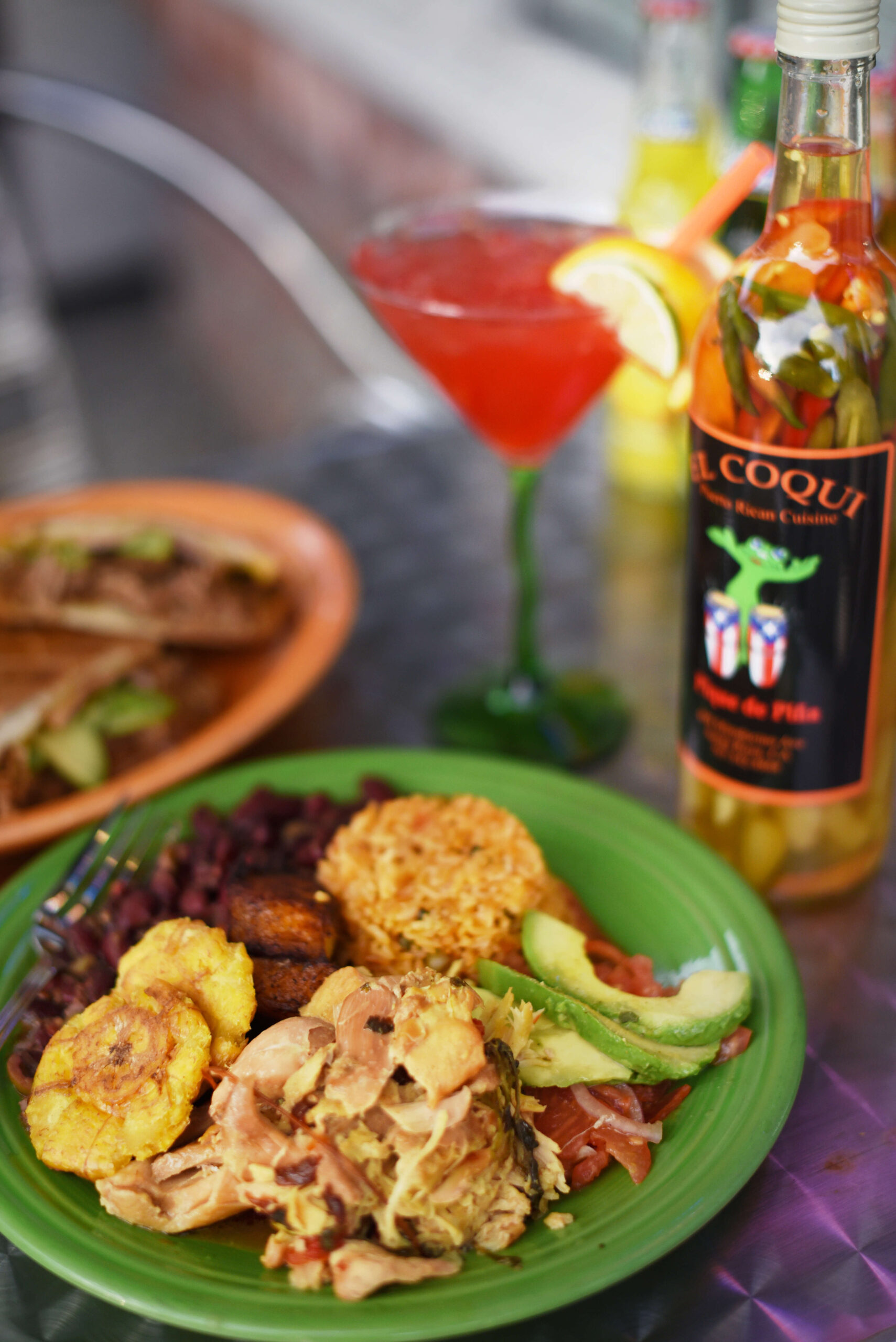 Pollo al Horno at El Coqui Puerto Rican Cuisine in downtown Santa Rosa